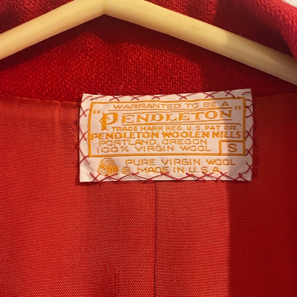 Pendleton Red Wool Blazer - image 2
